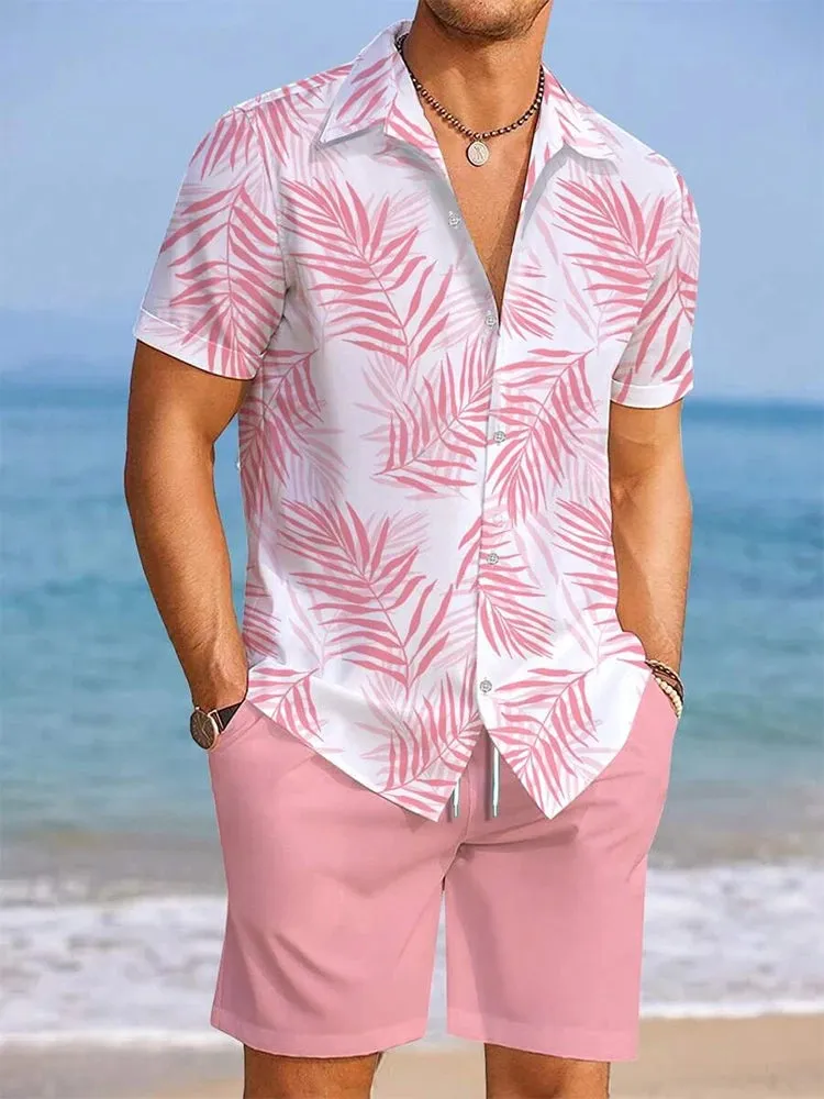 Men’s Casual Summer Shirt and Shorts Set