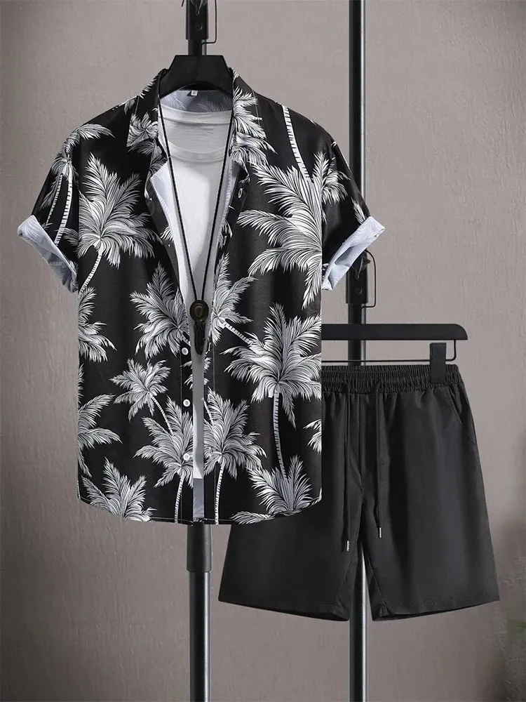 Men’s Casual Summer Shirt and Shorts Set
