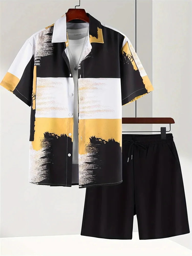Men’s Casual Summer Shirt and Shorts Set