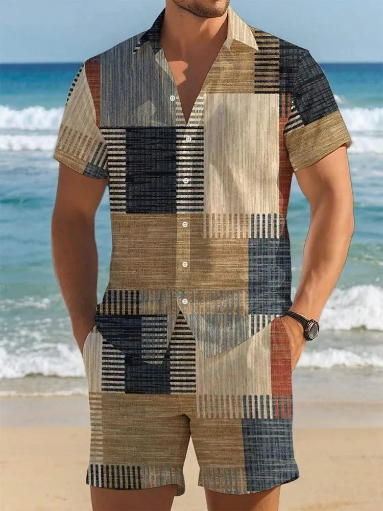 Men’s Casual Summer Shirt and Shorts Set