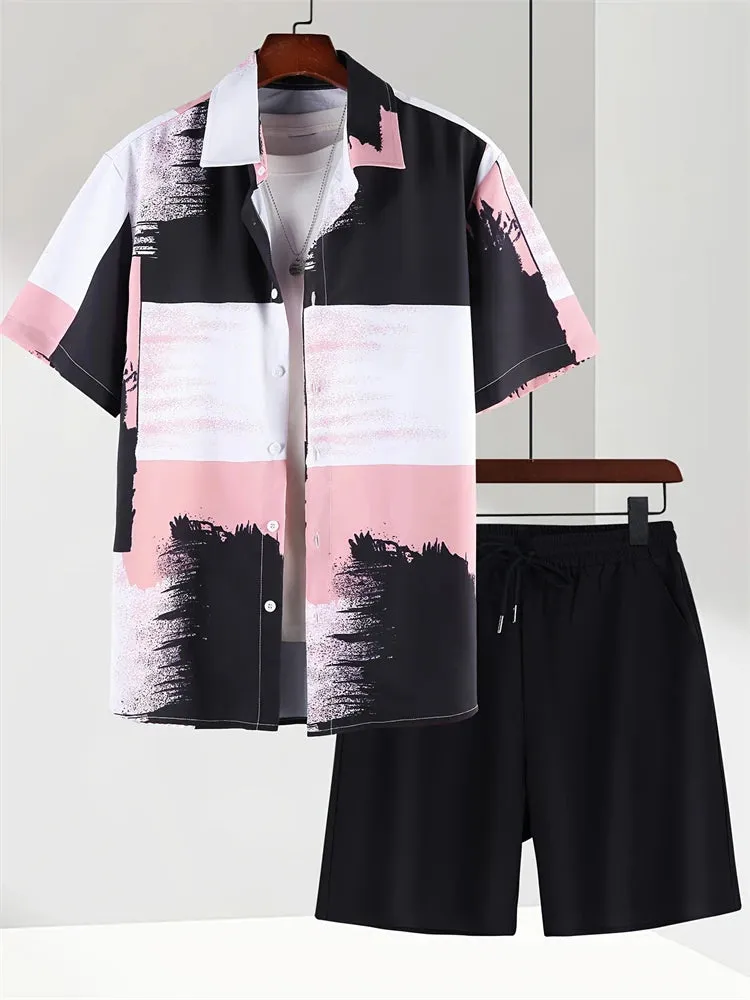 Men’s Casual Summer Shirt and Shorts Set