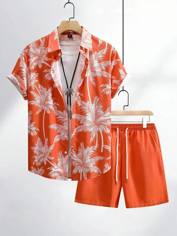 Men’s Casual Summer Shirt and Shorts Set