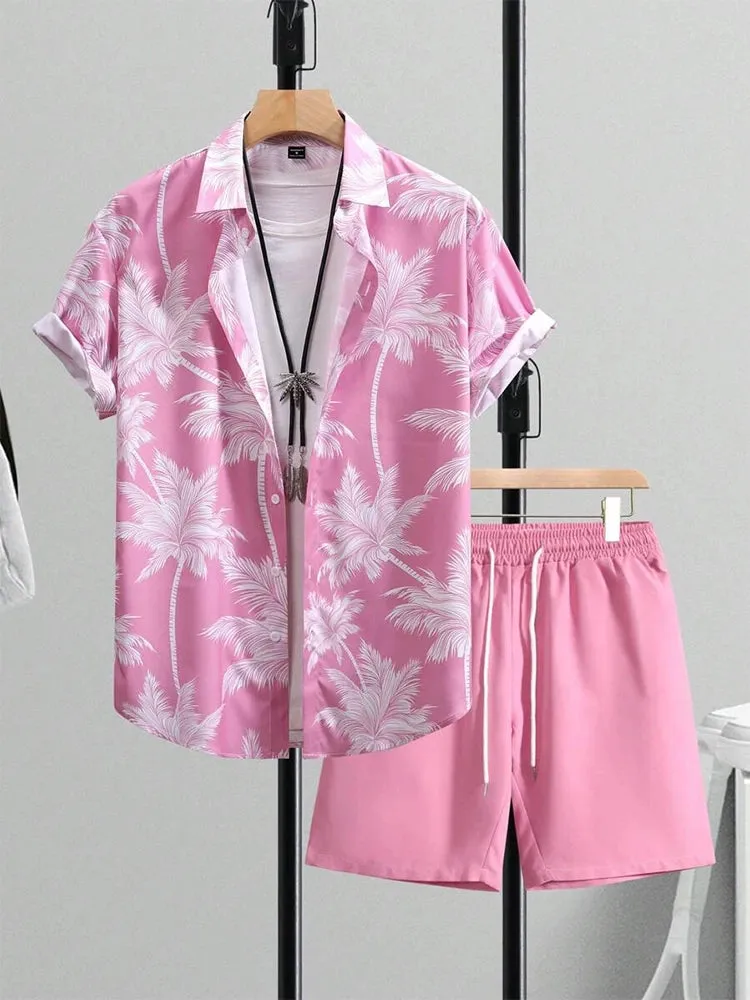 Men’s Casual Summer Shirt and Shorts Set