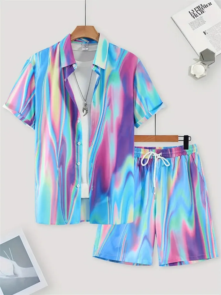 Men’s Casual Summer Shirt and Shorts Set