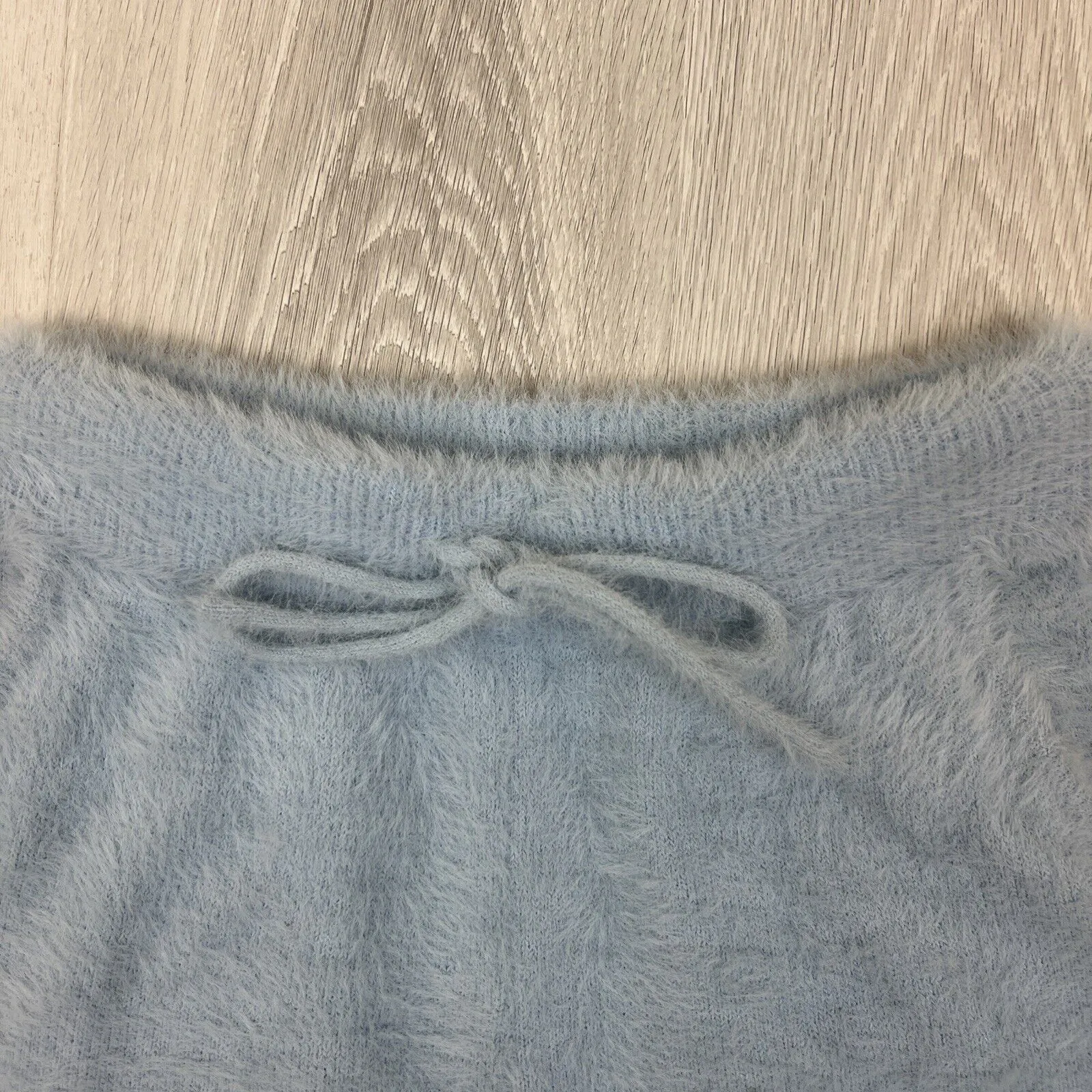 Meshki Womens Blue Fluffy Soft Shorts Size Medium