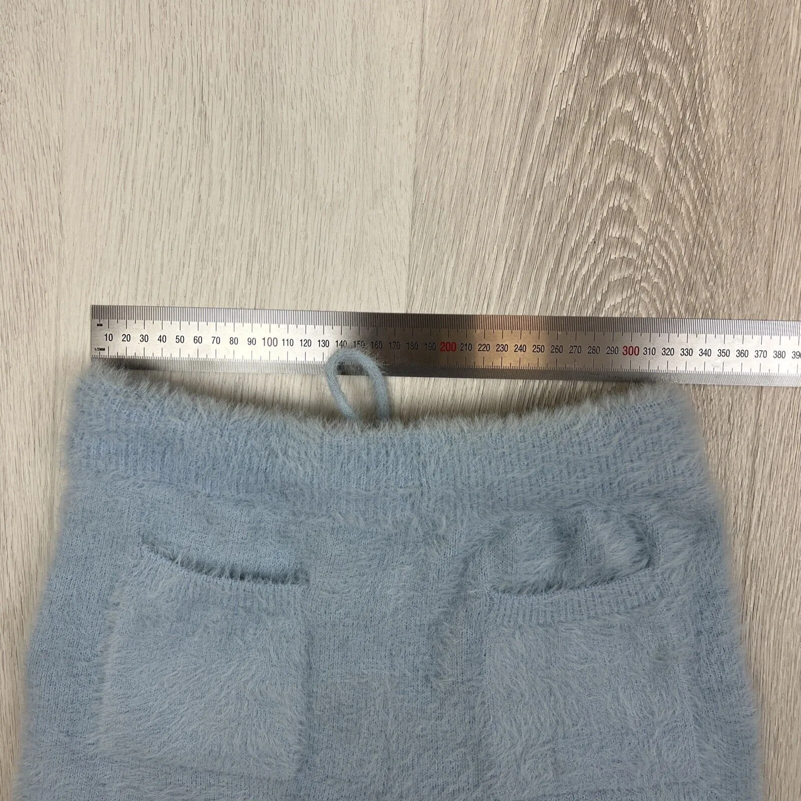 Meshki Womens Blue Fluffy Soft Shorts Size Medium
