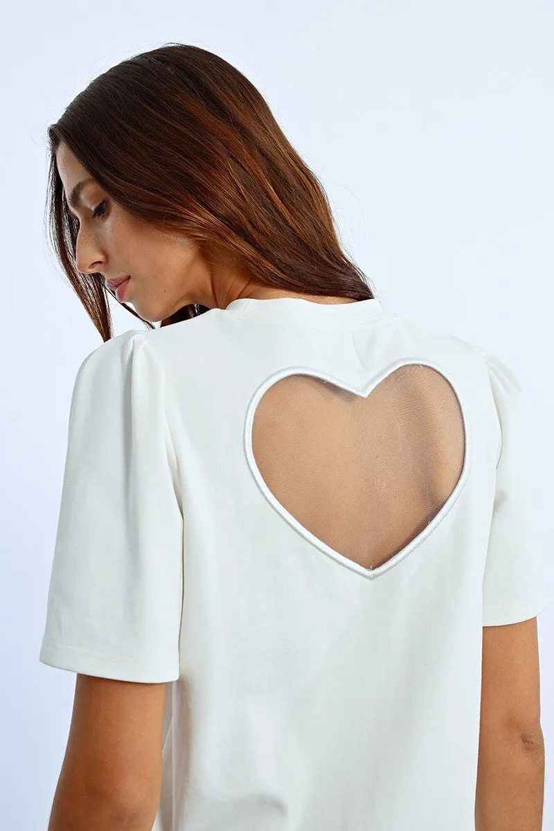 Molly Bracken Heart Shaped Back T-Shirt