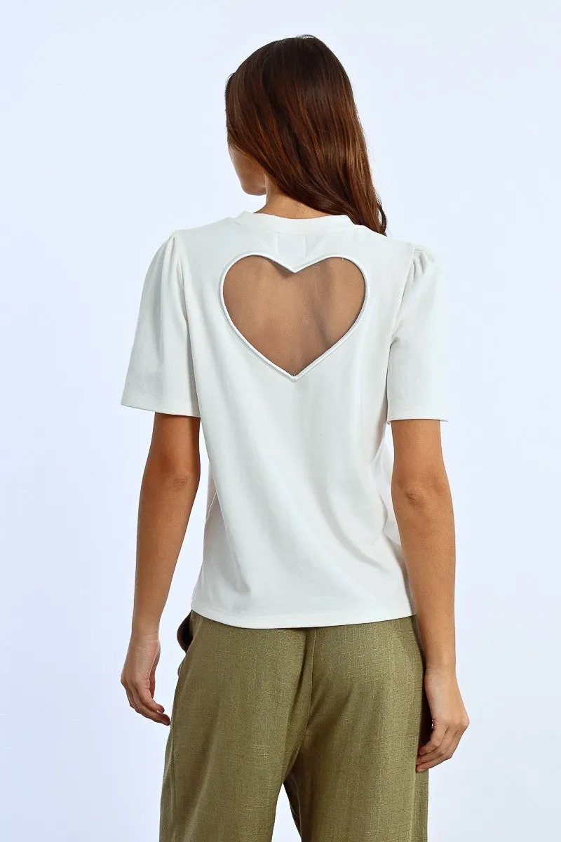 Molly Bracken Heart Shaped Back T-Shirt