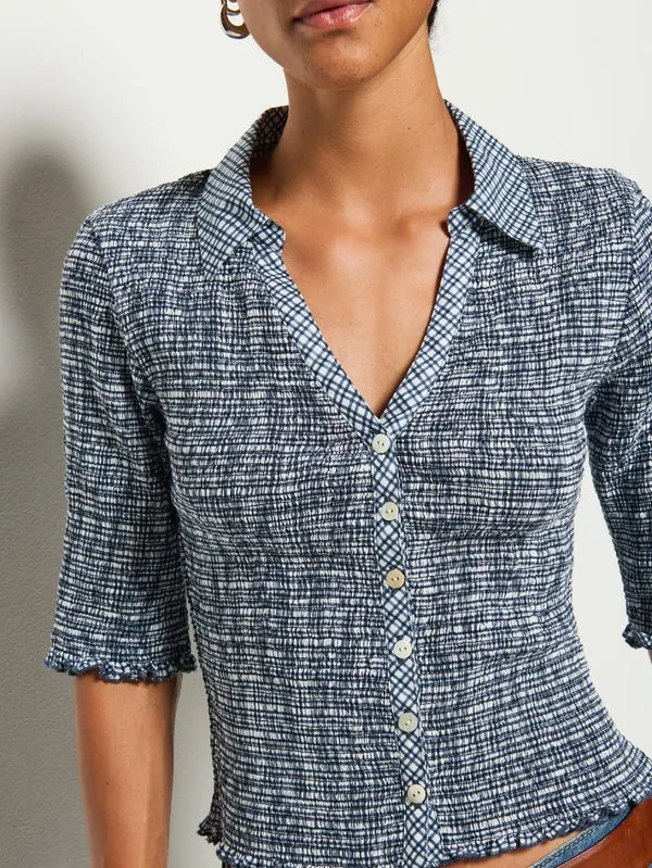 Nation Peggy Smocked Top