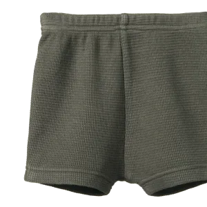 NATURE BABY SELBY WAFFLE SHORTS THYME