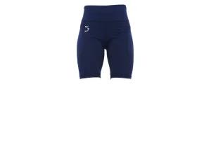 Navy Essentials Long Shorts with Thigh Pockets