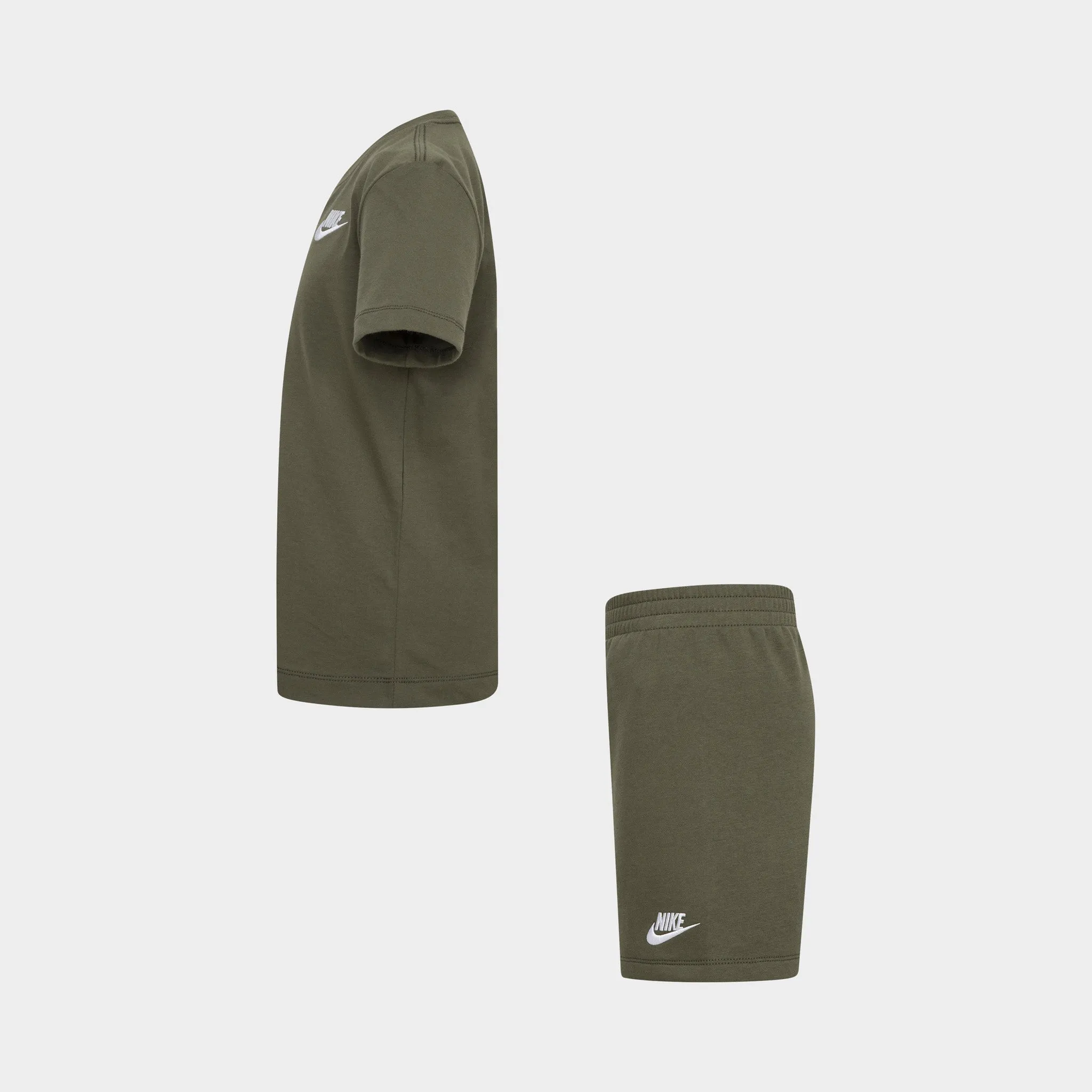 Nike Children's Club T-Shirt & Shorts Set / Medium Olive
