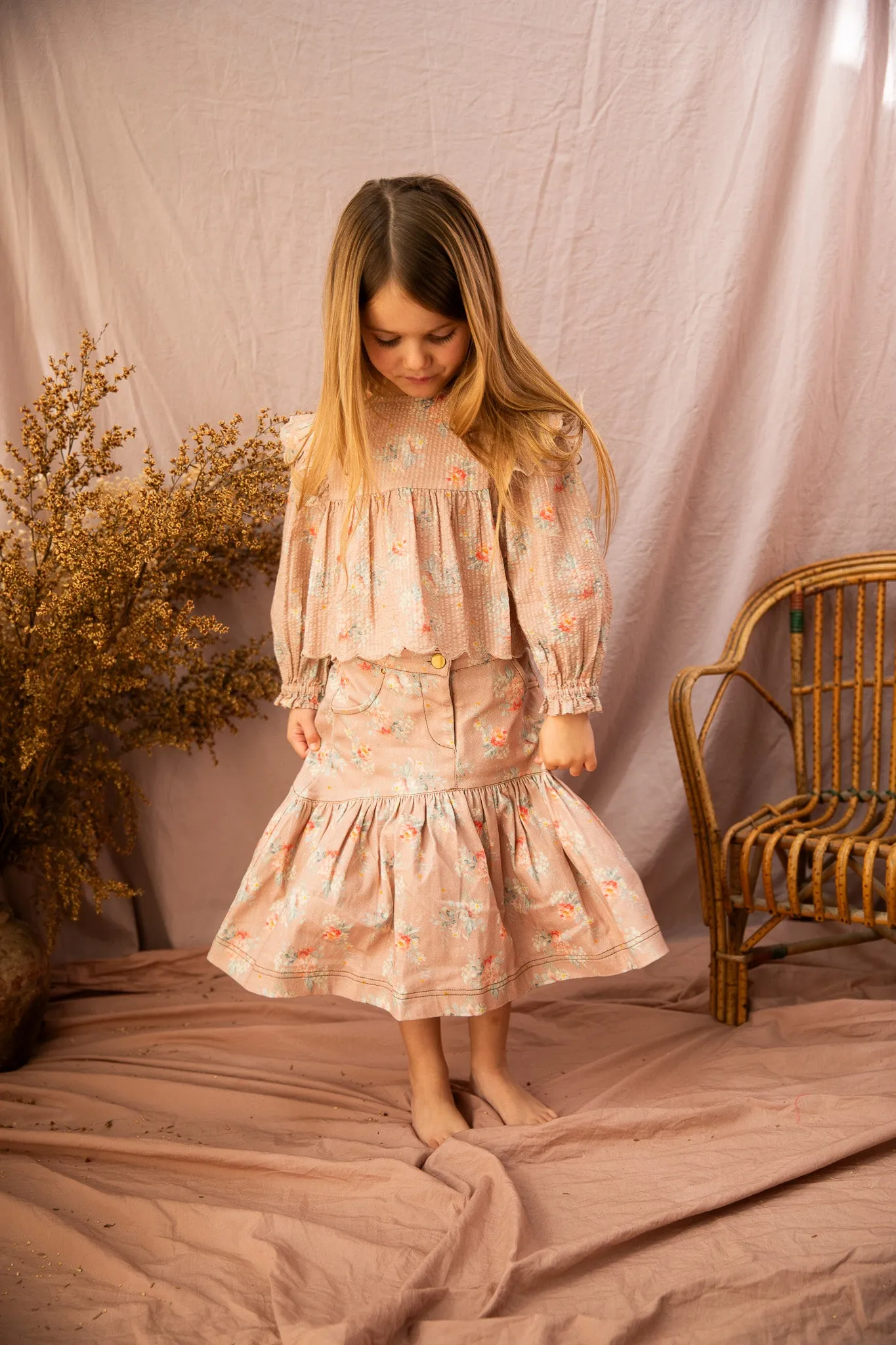 Nina Skirt-Lamb Chop Country Garden