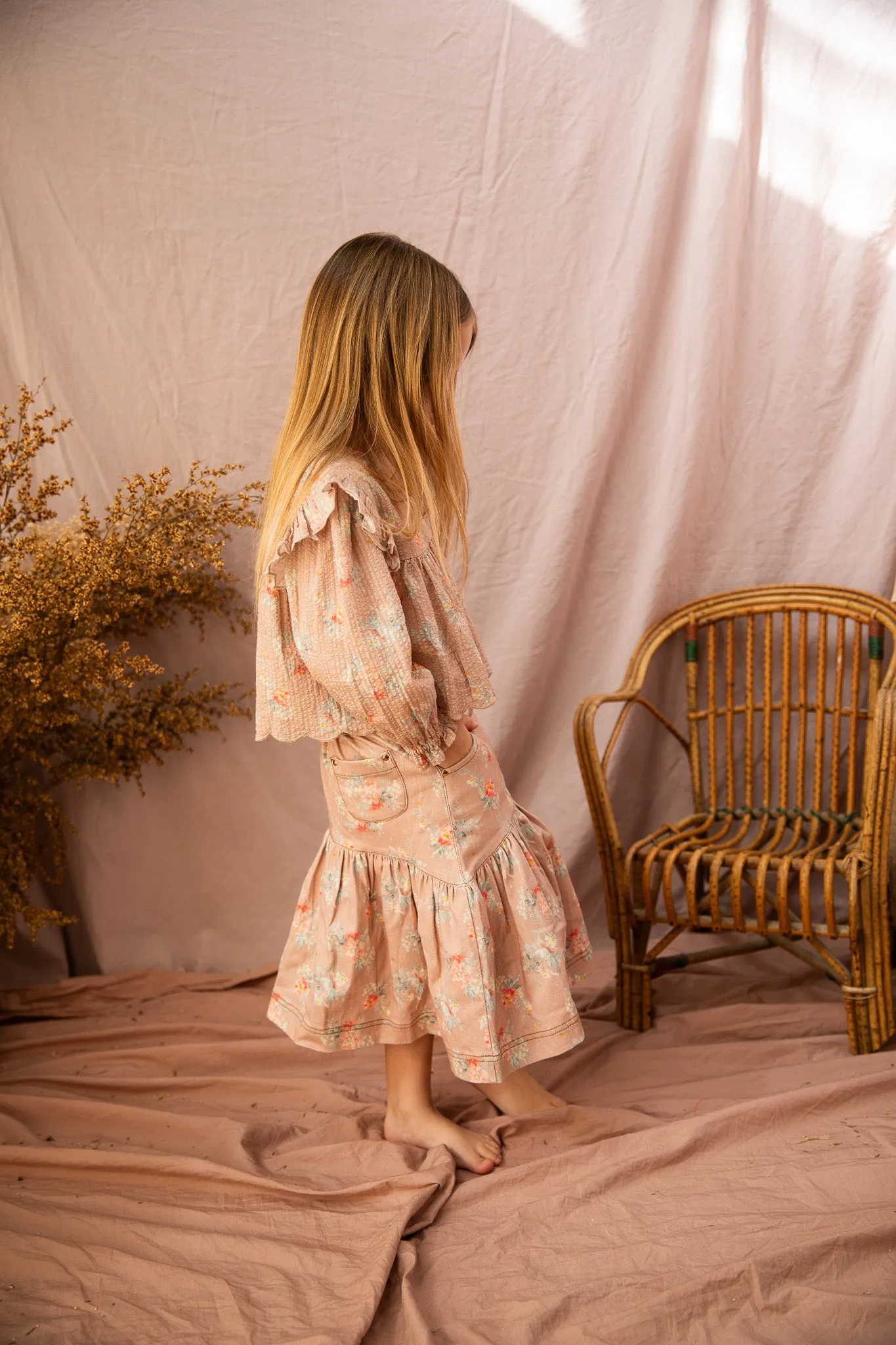 Nina Skirt-Lamb Chop Country Garden
