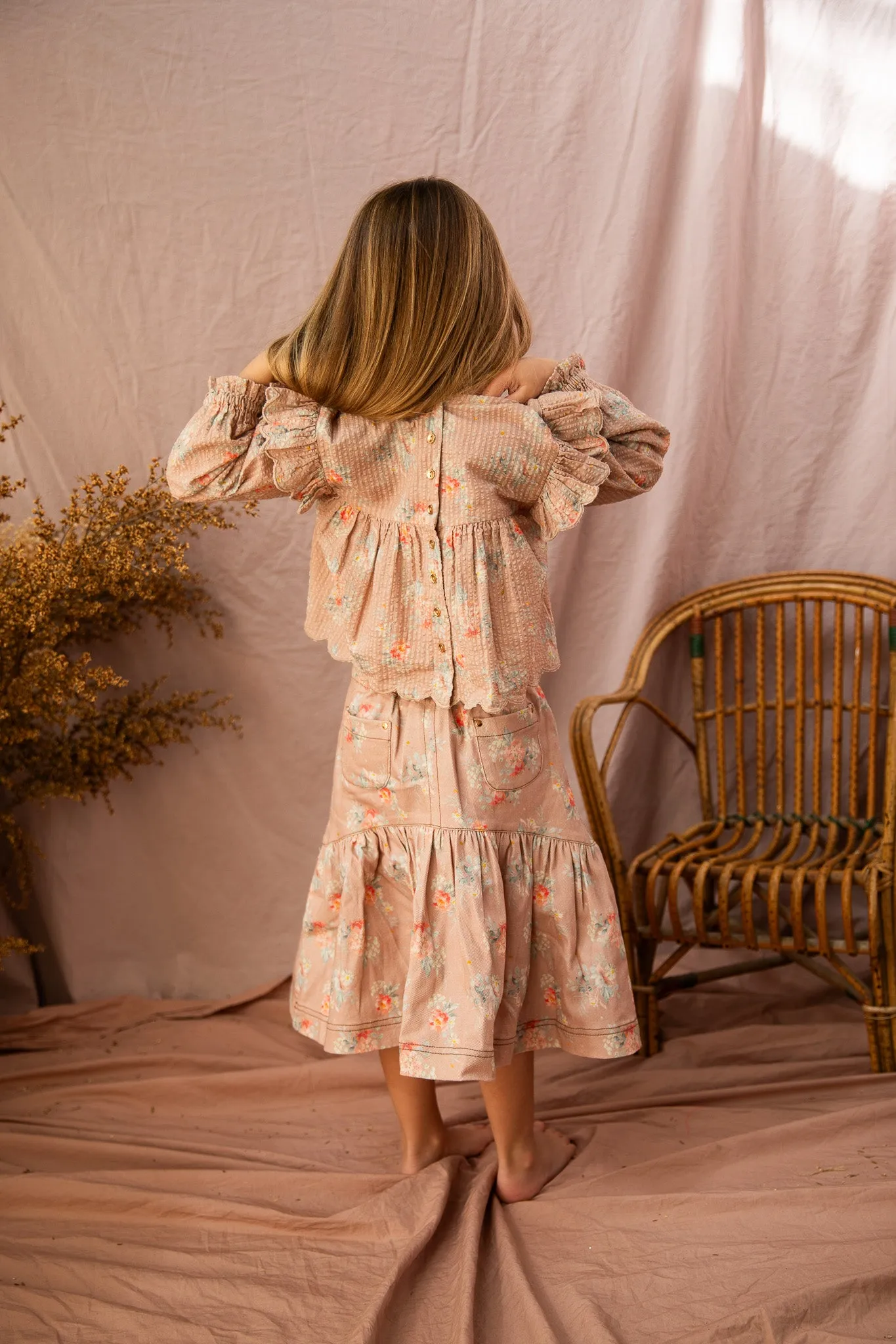 Nina Skirt-Lamb Chop Country Garden