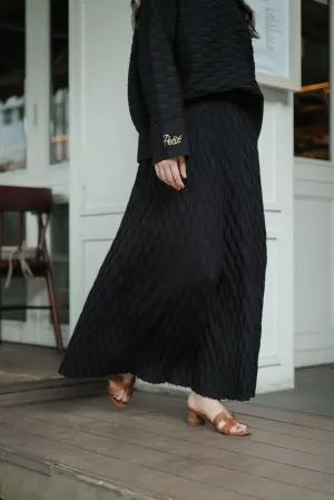 NUVOLA KNIT SKIRT IN NOIR