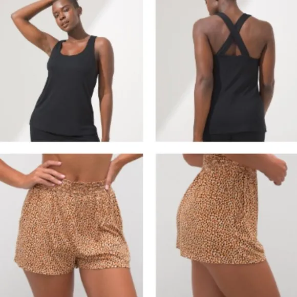 NWT Soma COOL NIGHTS Sleep Cami &amp; High Waist Short PJ Set