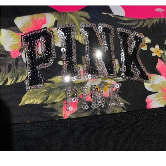NWT Victoria’s Secret PINK bling shorts and PINK thong panties bundle