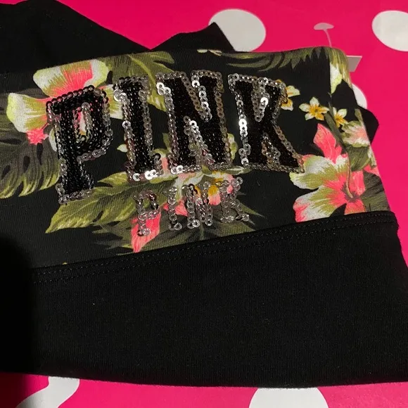NWT Victoria’s Secret PINK bling shorts and PINK thong panties bundle