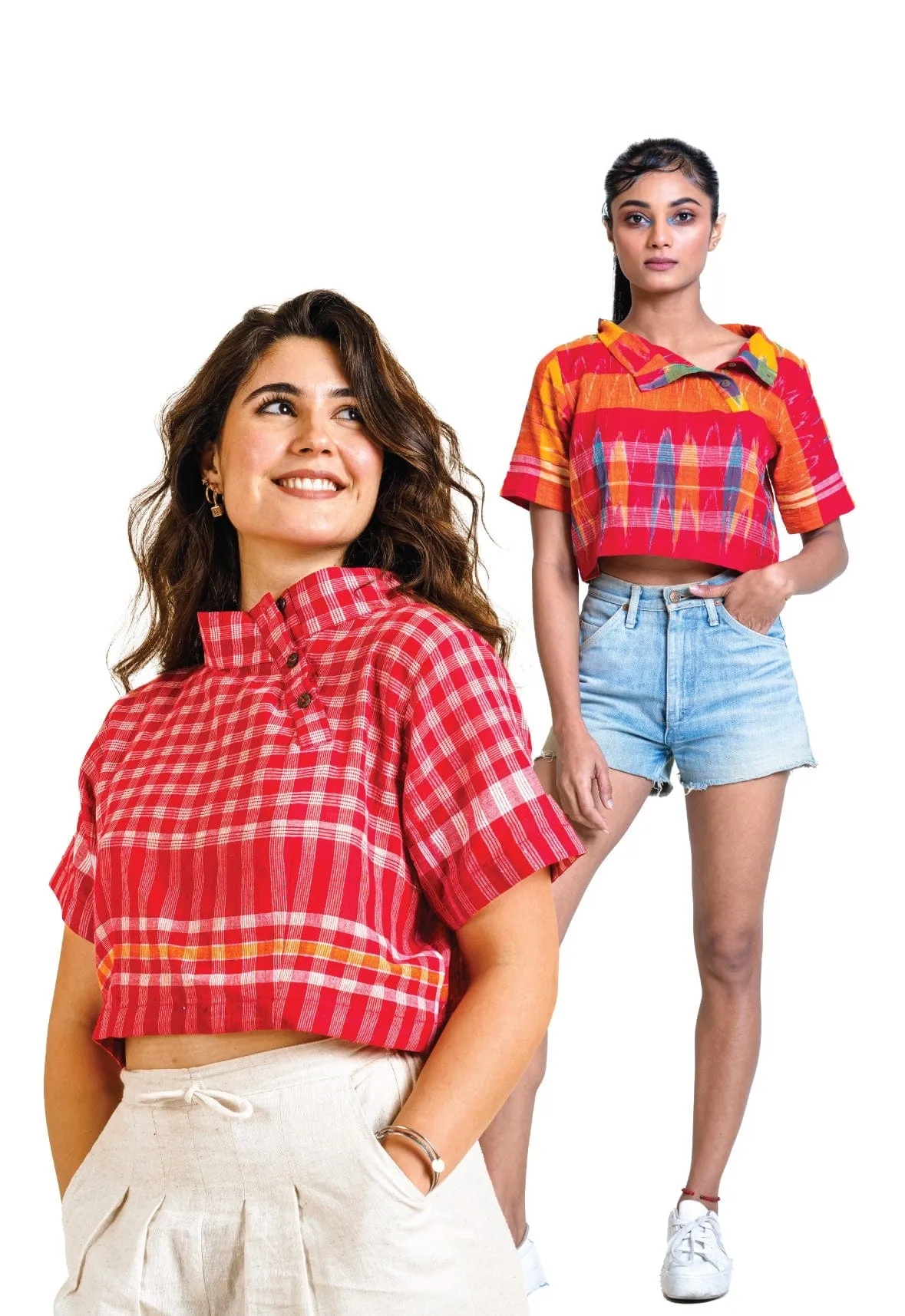 Pack of 2: Boxi Tops (Red   Multicolour)