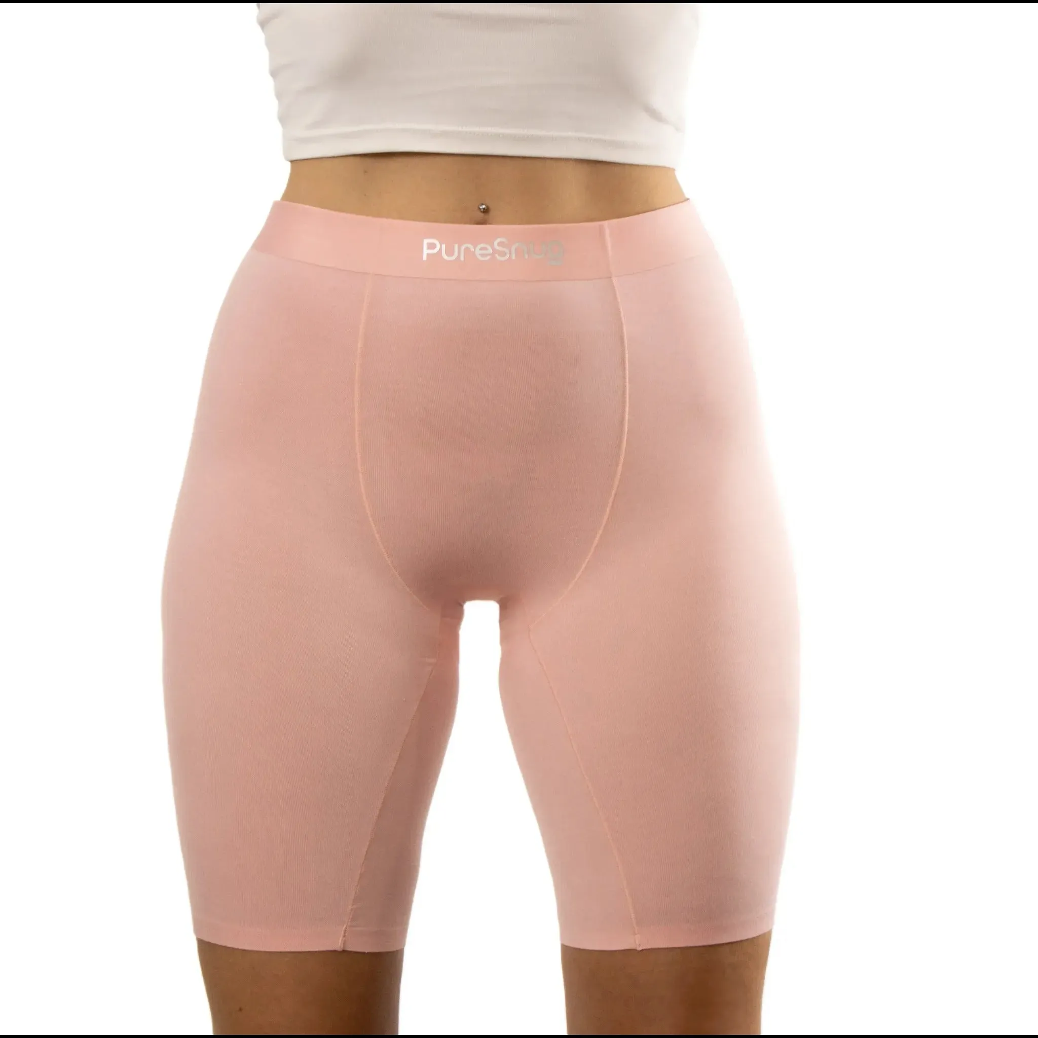 Pink (High-Waisted 8" Inseam Biker)