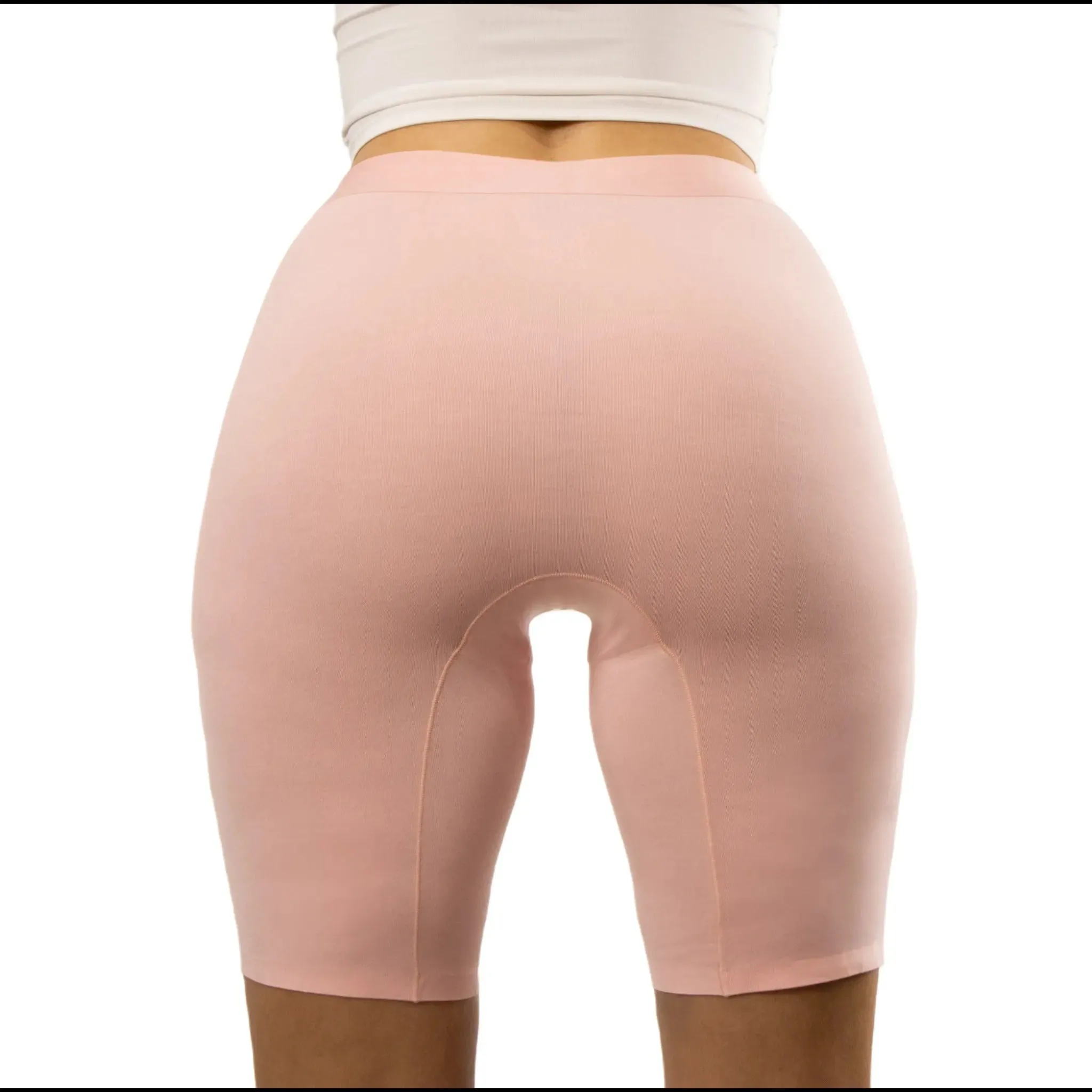 Pink (High-Waisted 8" Inseam Biker)