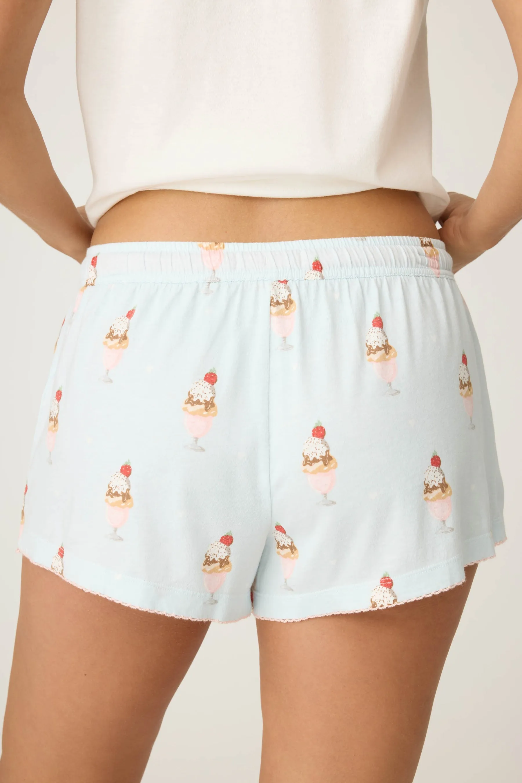 PJ SALVAGE Sundae Best Shorts- RTSUS1- BLUE MIST