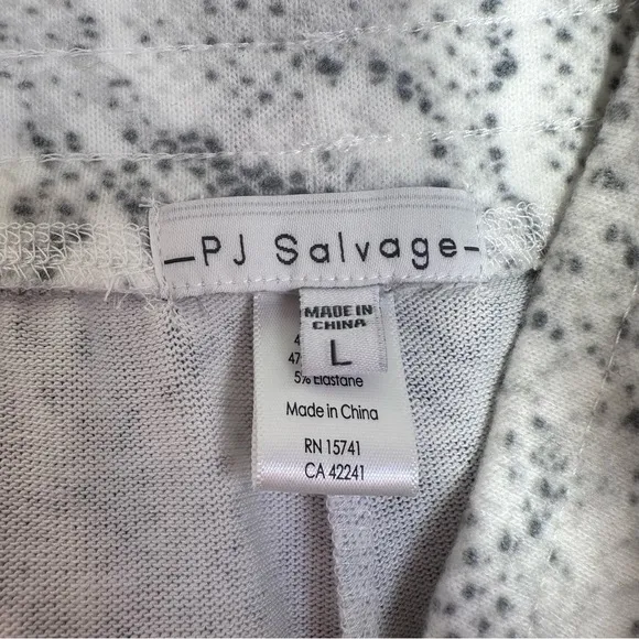 P.J. Salvage Tank Top Shorts Set in Blue and Ivory Snake Print Lounge
