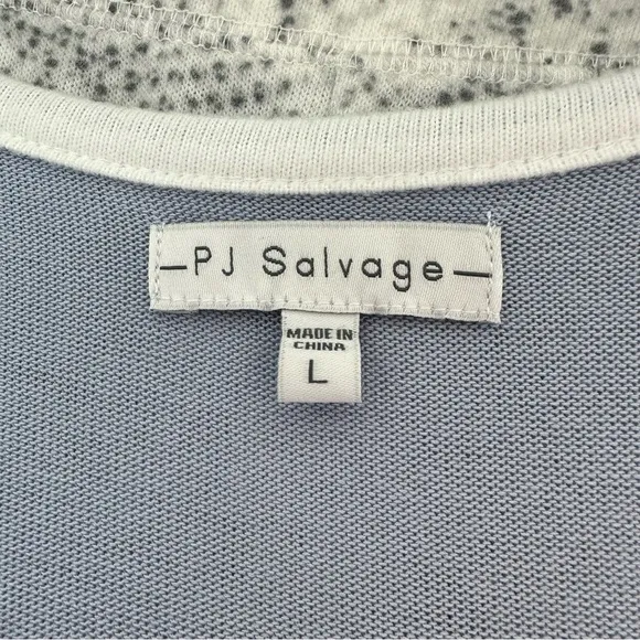 P.J. Salvage Tank Top Shorts Set in Blue and Ivory Snake Print Lounge