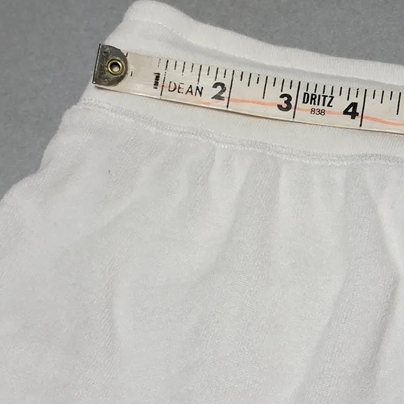 PJ Salvage White French Terry Shorts Medium
