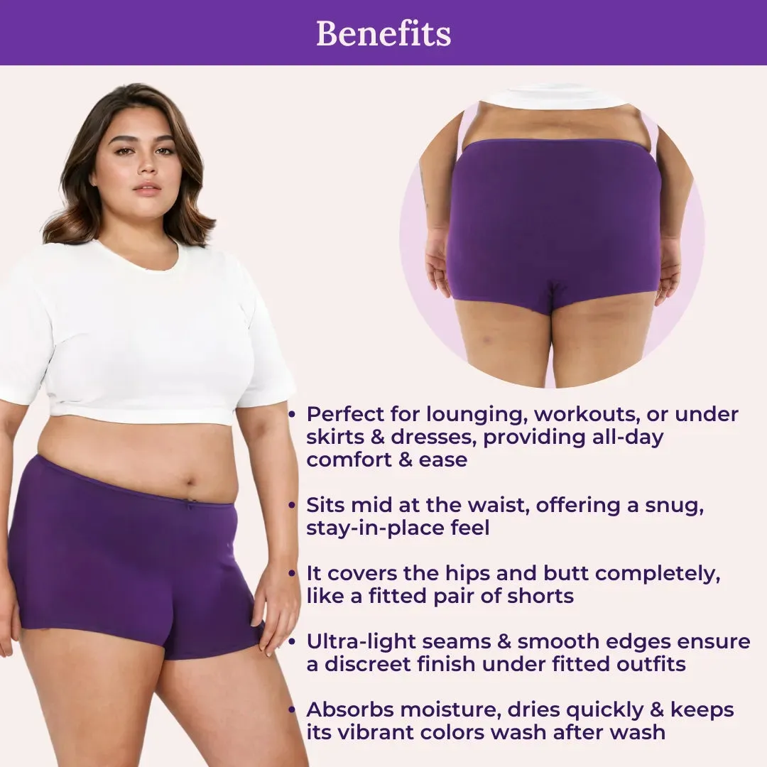 Plus Size BrZee Boyshorts | Adaptive Stretch | No Visible Panty Lines | Pack Of 3