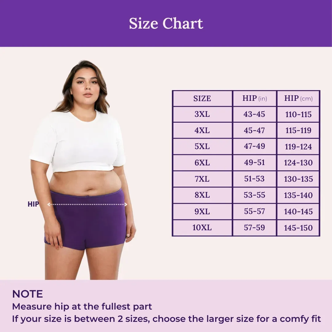 Plus Size BrZee Boyshorts | Adaptive Stretch | No Visible Panty Lines | Pack Of 3