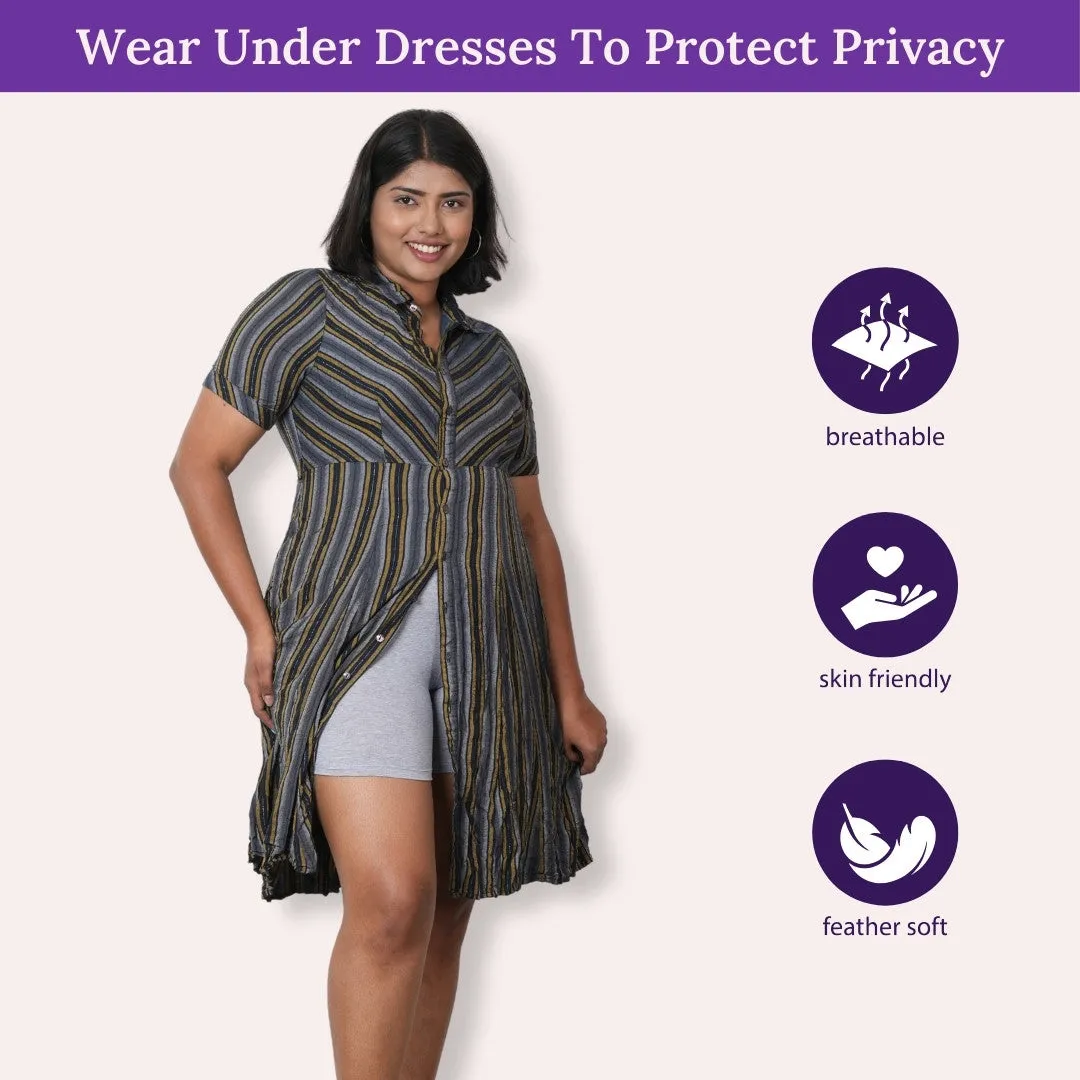Plus Size Slip Shorts | High Waist - Pack Of 3