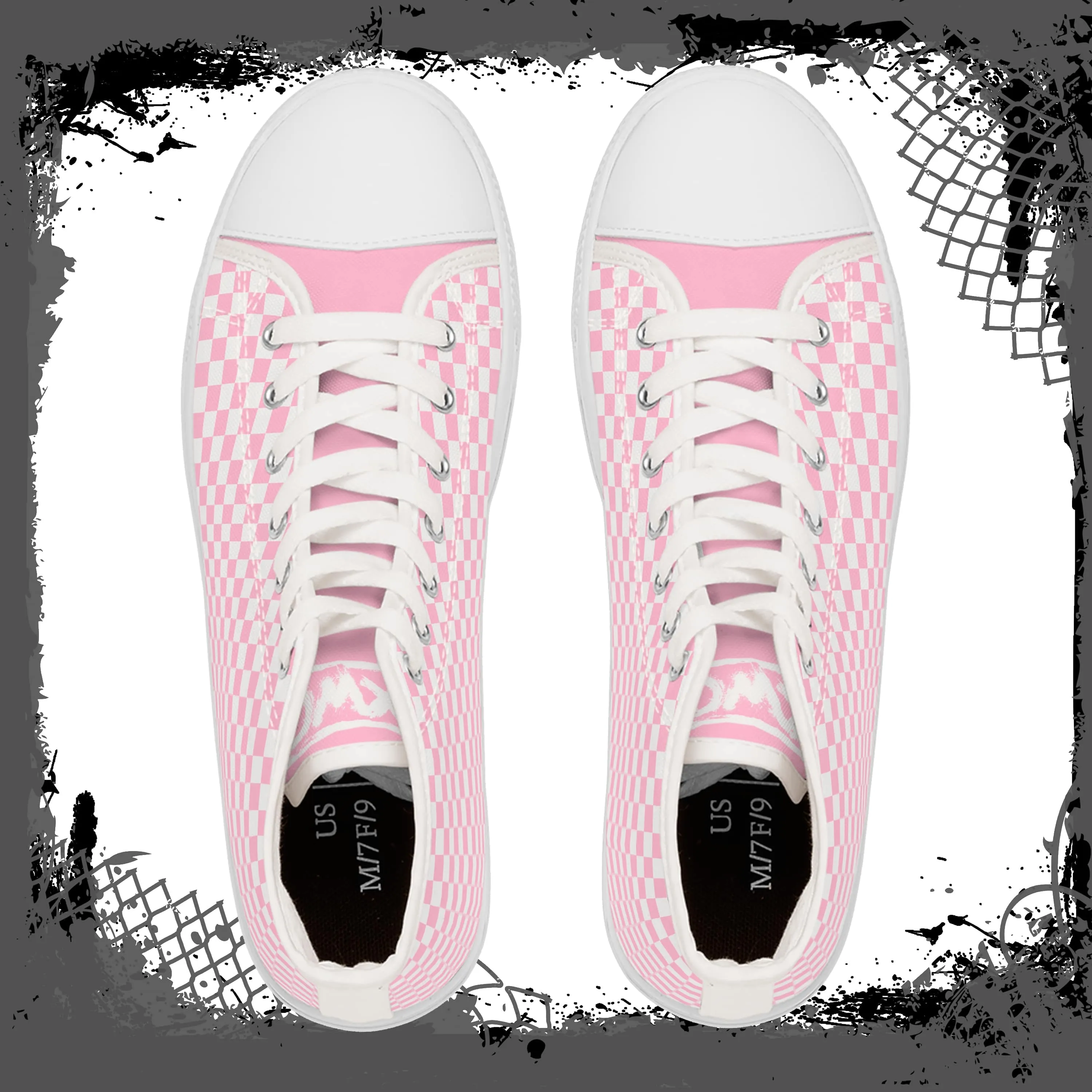 PNK Women's Checkered High Tops