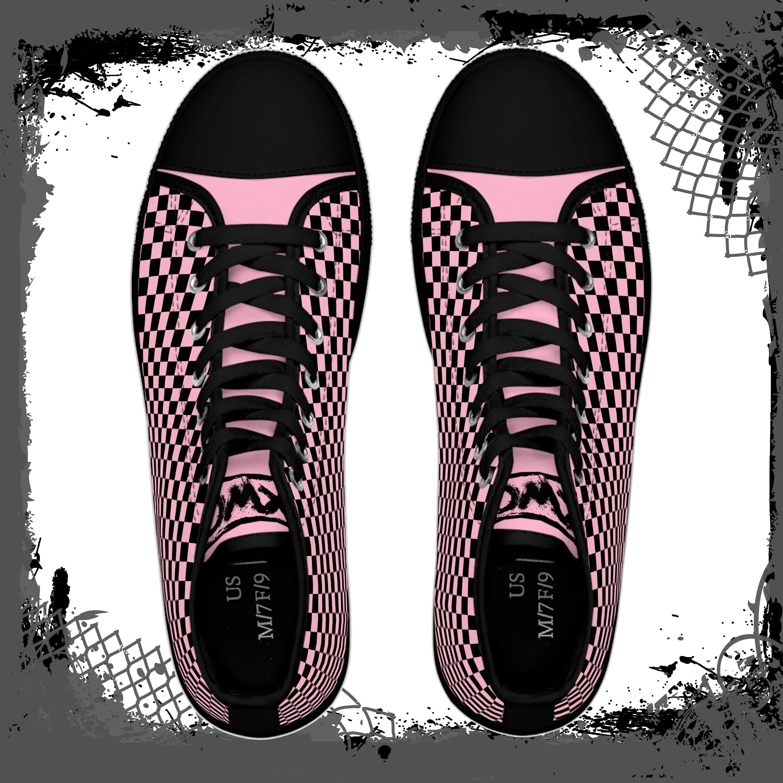 PNK Women's Checkered High Tops