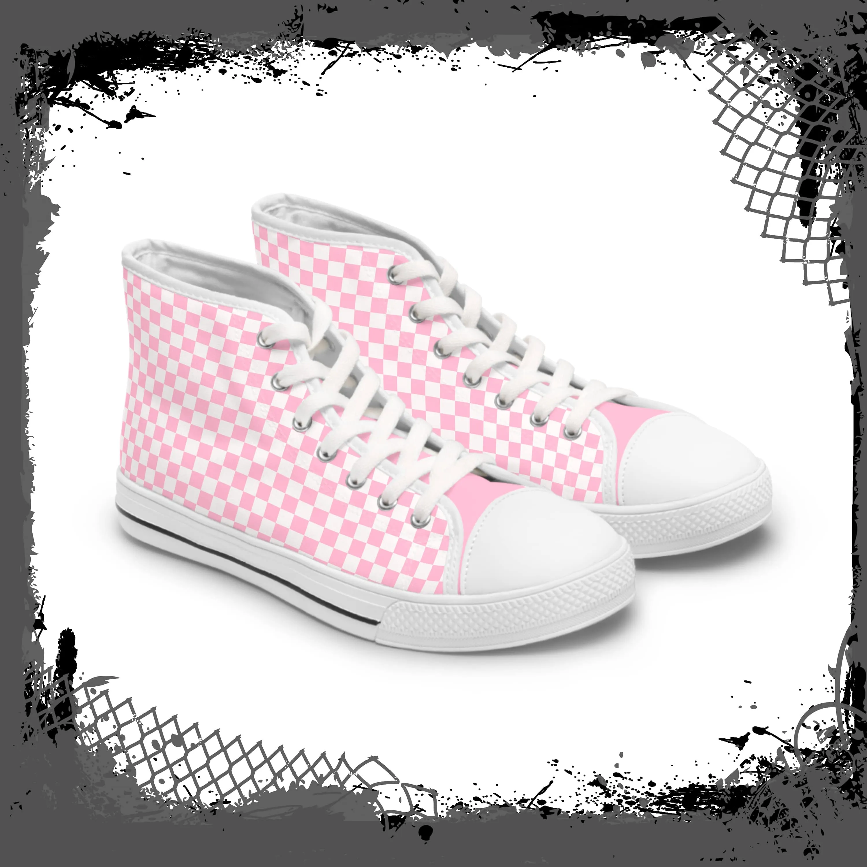 PNK Women's Checkered High Tops