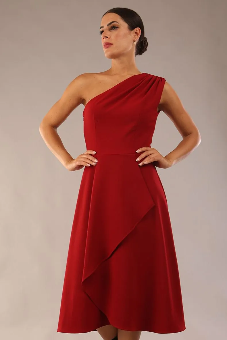 (PRE-ORDER) Portia One Shoulder A-line Dress