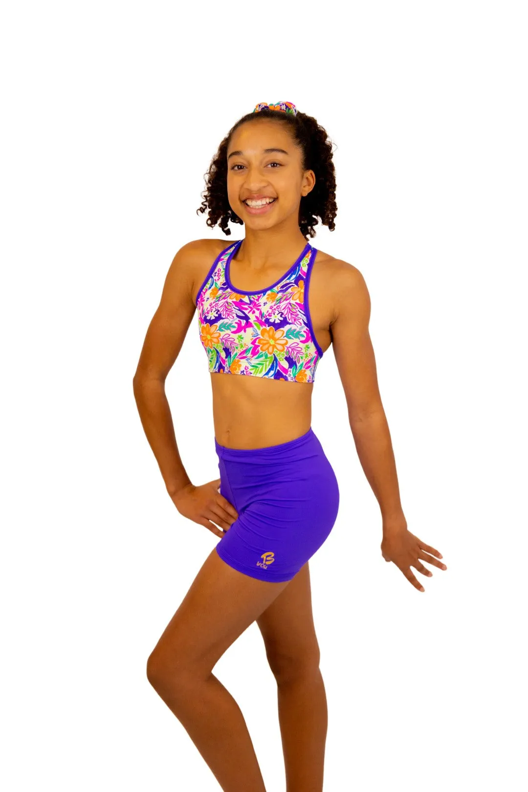 Purple - Gym Swim Bike Shorts