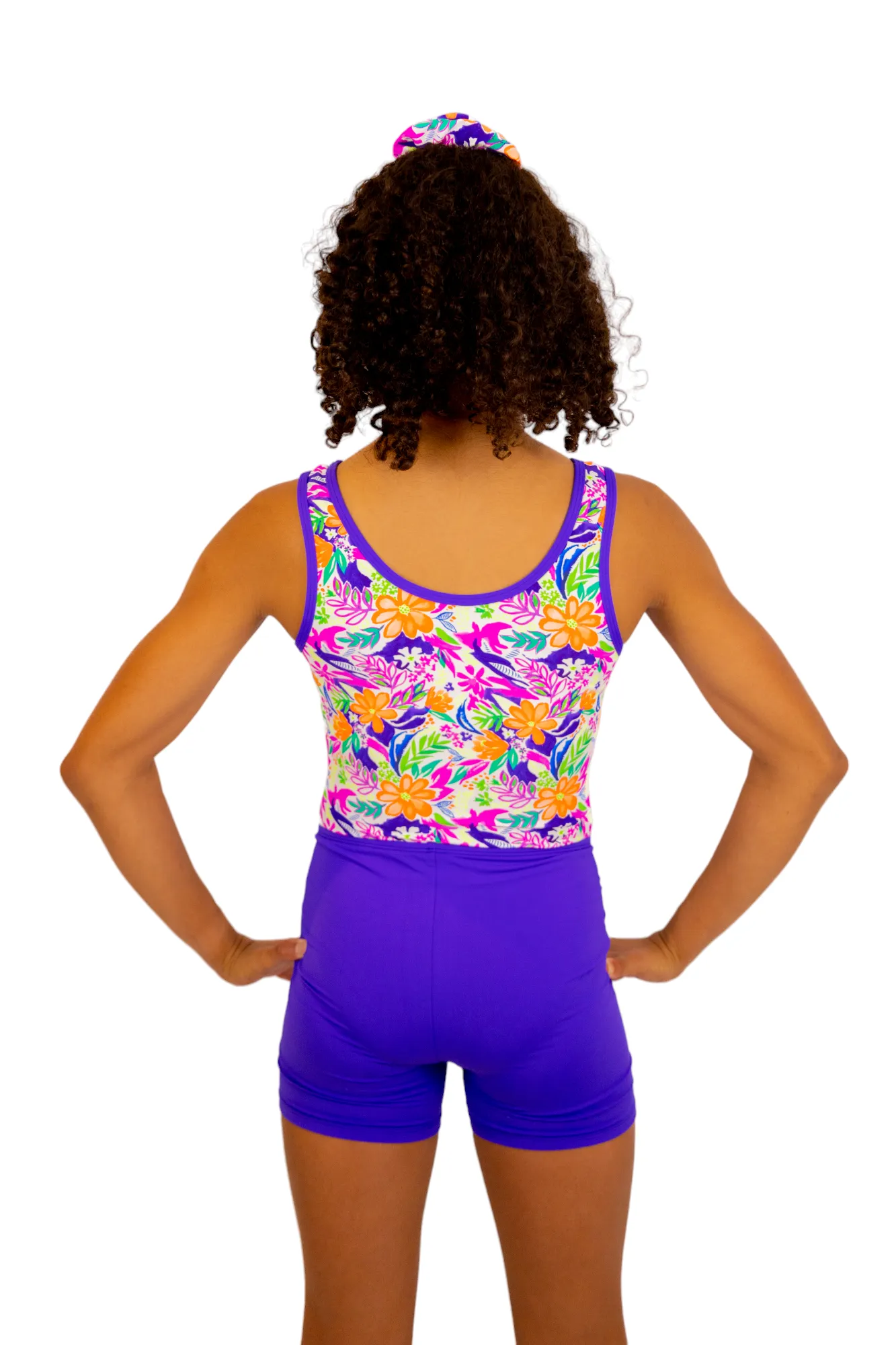 Purple - Gym Swim Bike Shorts