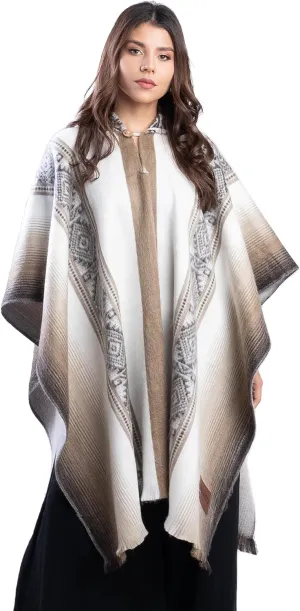 QISU Terra Threads Poncho – Sustainable Alpaca Warmth for a Perfect Holiday Gift
