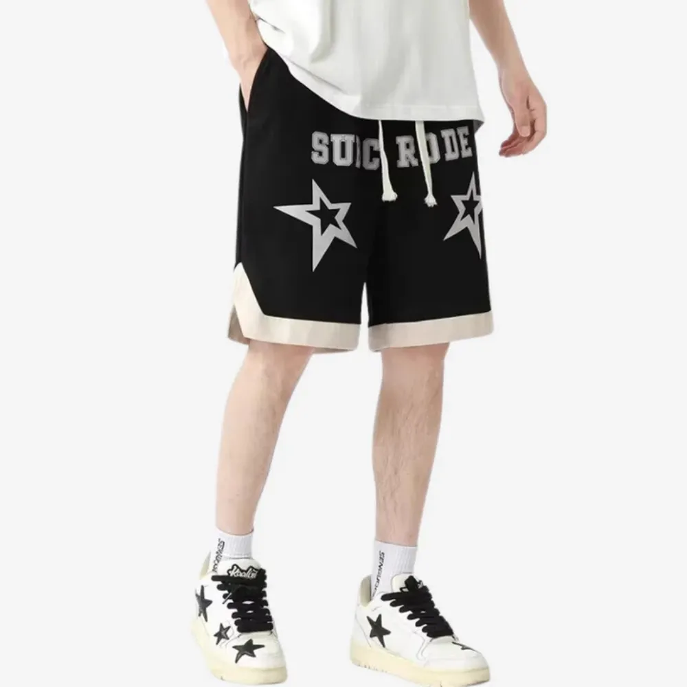 "Casual Suede Print" Shorts