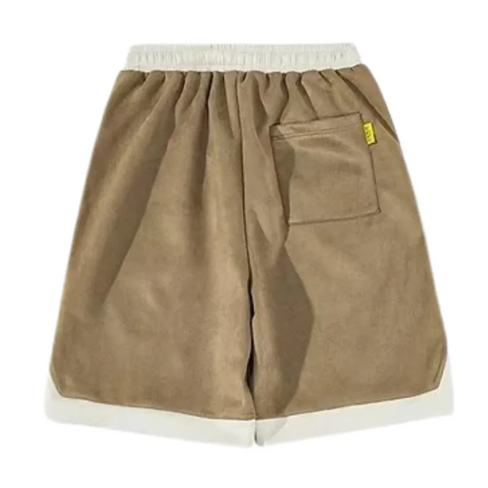 "Casual Suede Print" Shorts