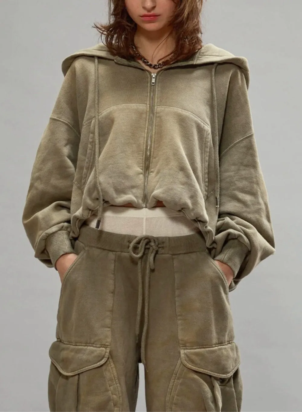 R13 | Balloon Zip-Up Hoodie