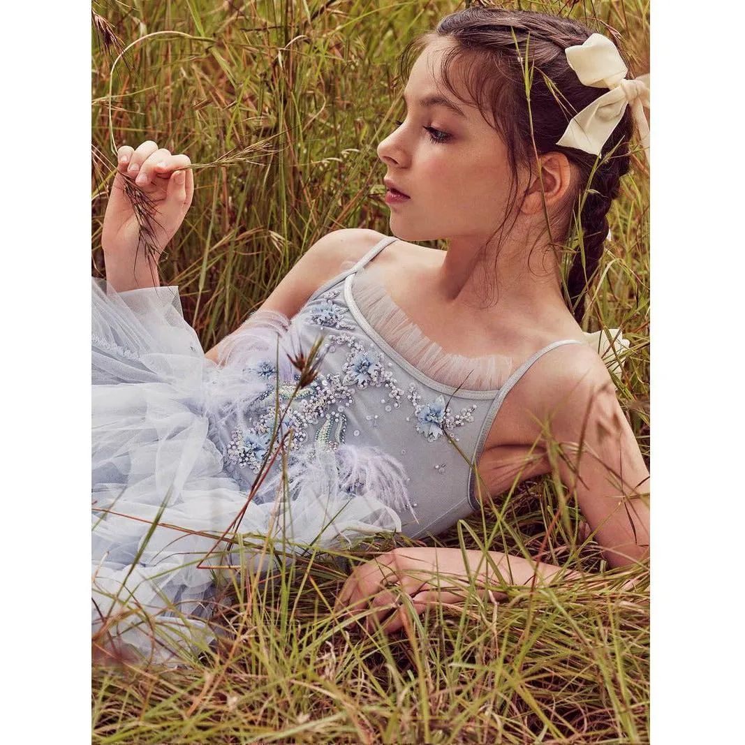 Rain Lily Tutu Dress - Dove