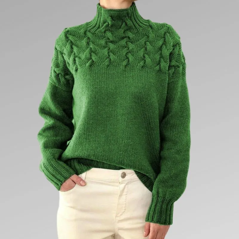 Raquel™ | Elegant Cable Knit Sweater