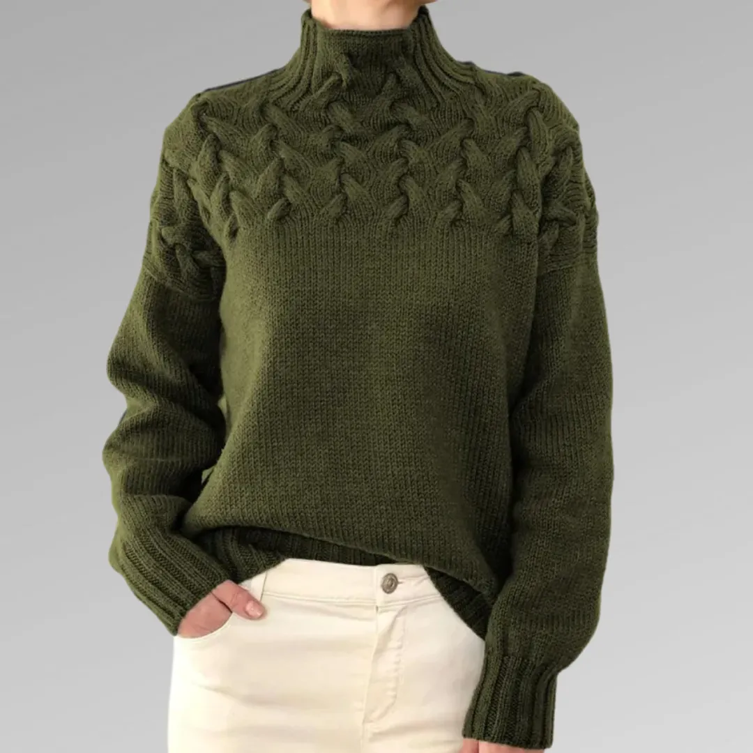 Raquel™ | Elegant Cable Knit Sweater