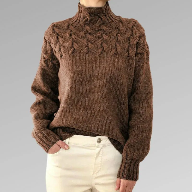 Raquel™ | Elegant Cable Knit Sweater