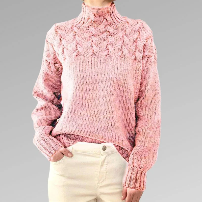 Raquel™ | Elegant Cable Knit Sweater