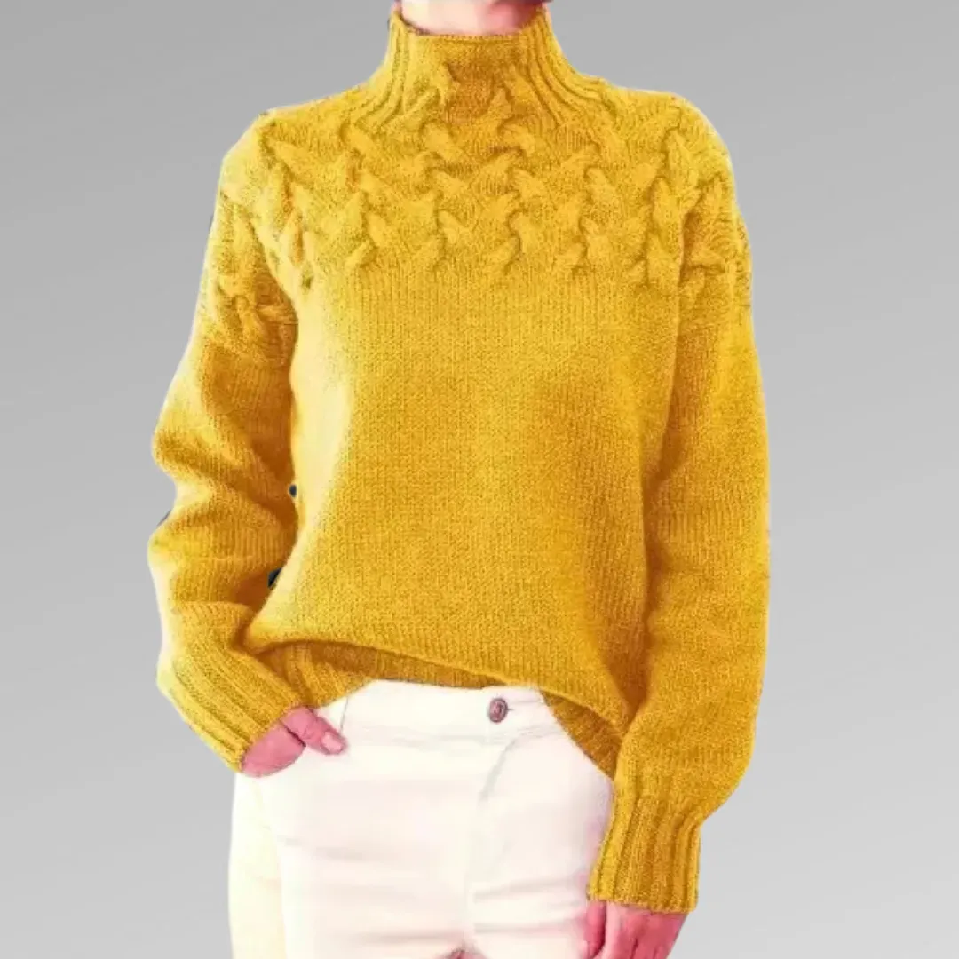 Raquel™ | Elegant Cable Knit Sweater
