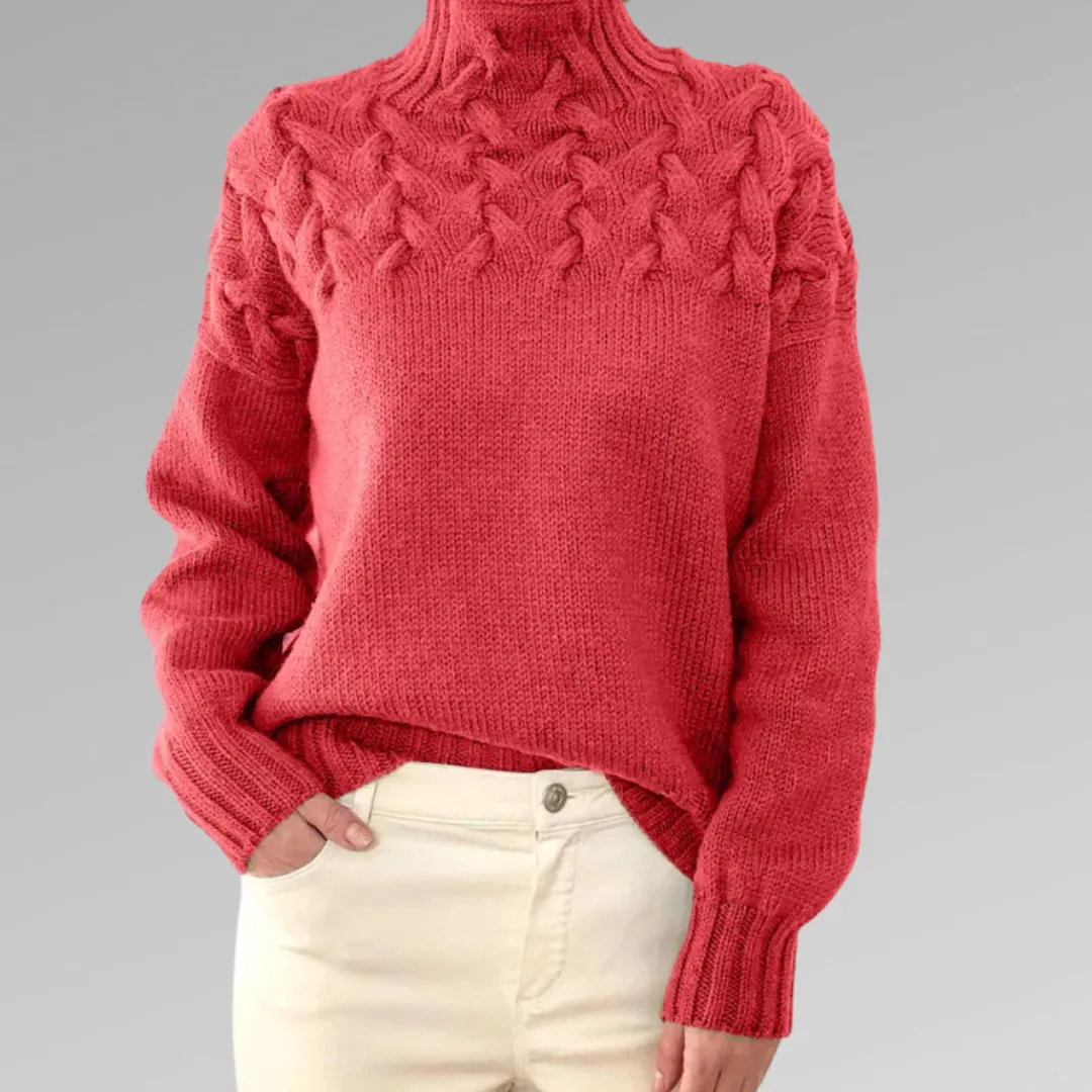 Raquel™ | Elegant Cable Knit Sweater